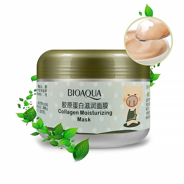 Колагенова Маска BIOAQUA Pigskin Collagen підтягуюча, омолоджуюча 100 г від компанії Інжир - фото 1