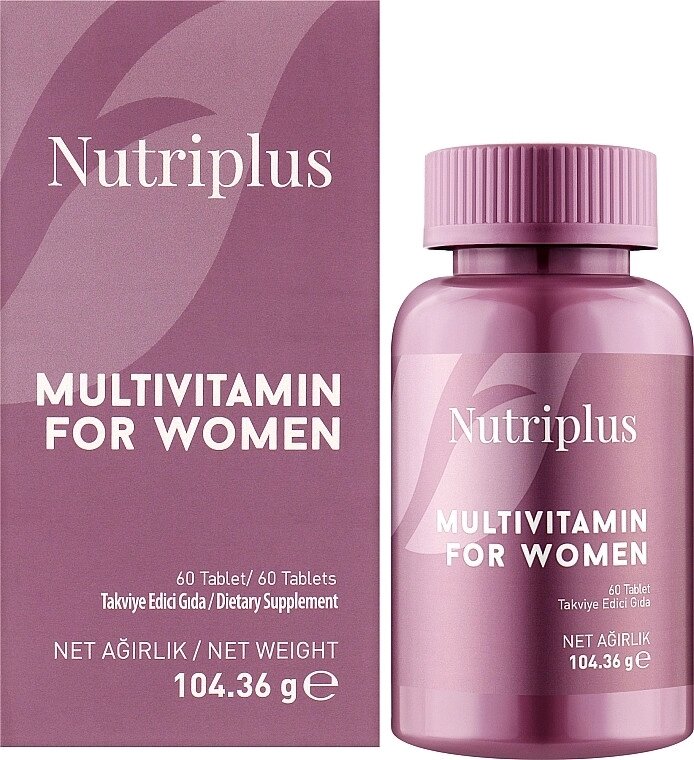 Мультивітамінний комплекс для жінок Farmasi Nutriplus Multivitamin for Women, 60 шт, 104/36 г від компанії Інжир - фото 1