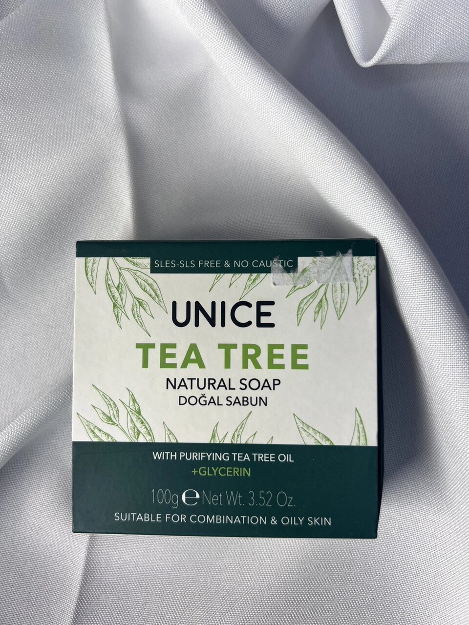 Натуральне мило Unice tea tree з олією чайного дерева, 100 г від компанії Інжир - фото 1