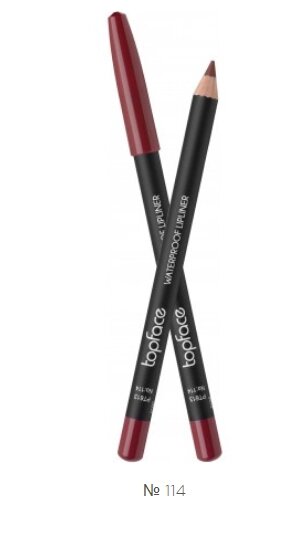 Олівець для губ водостійкий topface waterproof lipliner від компанії Інжир - фото 1