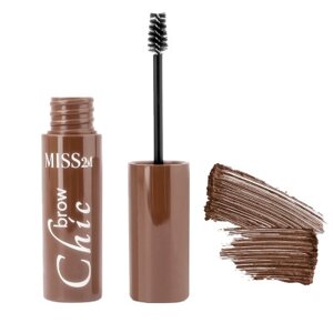 Кремова туш для брів MISS2M 02 Kakao Chocolate, 4 мл