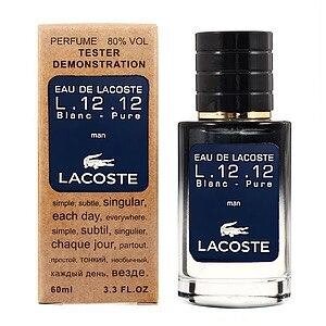 Eau De Lacoste L. 12.12 Blanc-Pure TESTER LUX чоловічий, 60 мл