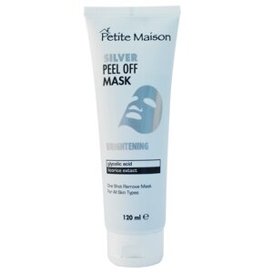 Відбілююча маска-плівка для обличчя Silver peel off mask Unice Petite Maison, 120 мл