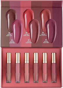 Уценка! НАБІР БЛЕСКОВ ДЛЯ ГУБ FARMASI NUDE FOR ALL LIP GLOSS, у подарунковій коробці. Термін блиску 09/22