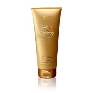 Цукровий скраб для тіла «Молоко та мед — Золота серія» milk honey gold oriflame