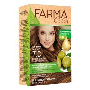 Крем-фарба для волосся без аміаку Farma Color 7.3 Горіховий Farmasi