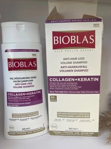 Шампунь для додання об'єму з колагеном Bioblas Collagen+Keratin