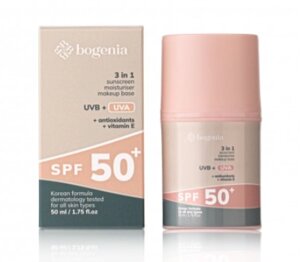 Сонцезахисний крем для обличчя Sunscreen Face Cream SPF 50+ Bogenia BG422 No001