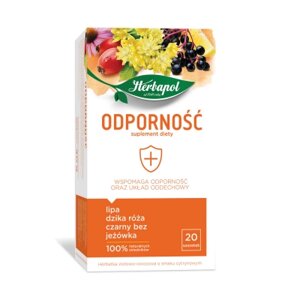 Дієтична добавка Трав'яний чай для зміцнення імунітету Herbapol, 20 пак. по 2 г