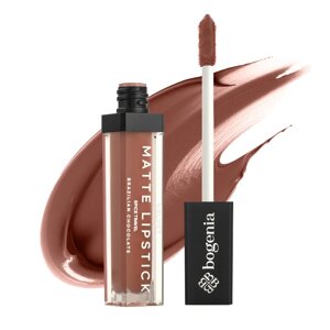 Помада рідка для губ Liquid Matte Lipstick Spice Travel Bogenia BG720-024 Brazilian Chocolate