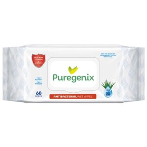 Антибактеріальні вологі серветки Puregenix 60 шт