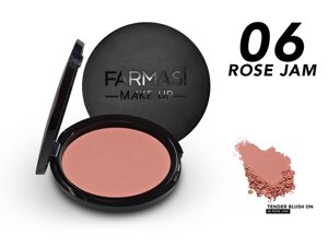 Рум'яна Tender Blush On 06 Рожевий джем/Rose Jam 5 г Farmasi