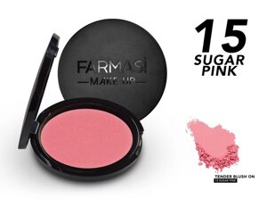 Рум'яна Tender Blush On 15 Цукровий рожевий/Sugar Pink 5 г Farmasi