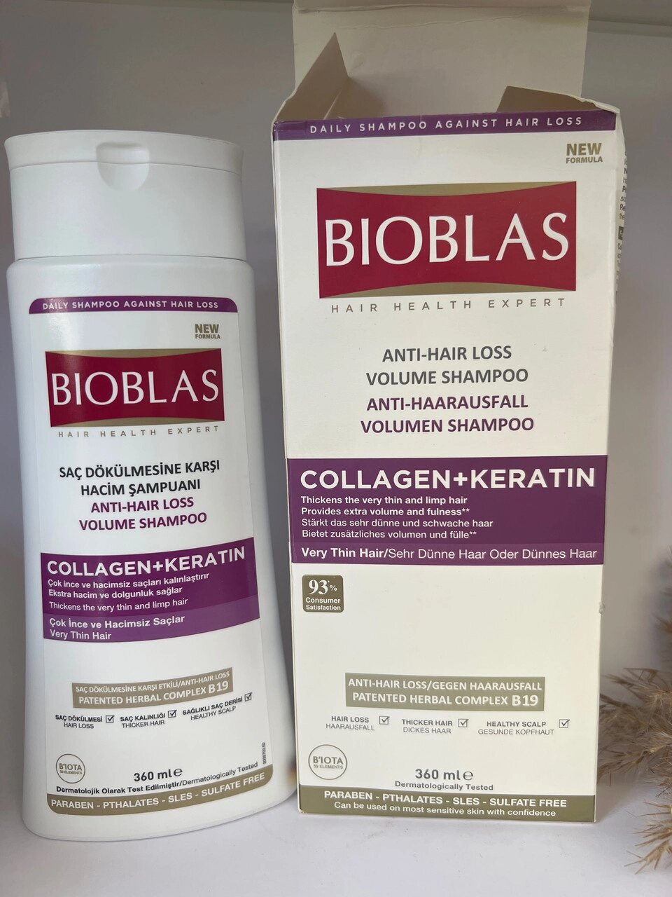 Шампунь для додання об'єму з колагеном Bioblas Collagen+Keratin від компанії Інжир - фото 1