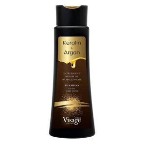 Шампунь для волосся з кератином та аргановою олією Visage Unice 400 мл