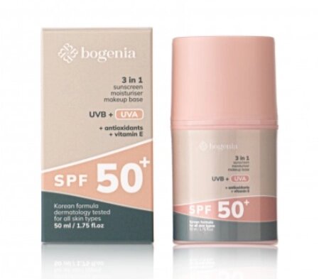 Сонцезахисний крем для обличчя Sunscreen Face Cream SPF 50+ Bogenia BG422 No001 від компанії Інжир - фото 1