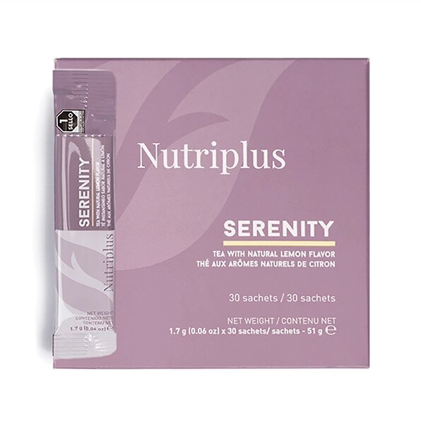 Суміш екстракту трав, чай Лимон (Кардамон, мальва, гібіскус) Nutriplus Serenity, 30 стиків від компанії Інжир - фото 1