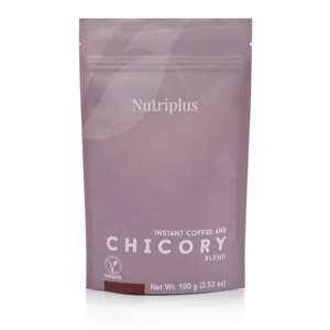 Уцінка! Термін 05/24. Розчинна кава з цикорієм, веганська. Nutri Coffee Chicory Nutriplus Farmasi 100 г