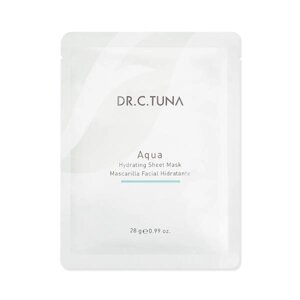 Зволожувальна тканинна маска для обличчя, для всих типів шкіри Aqua Dr. C. Tuna Farmasi, 28 г