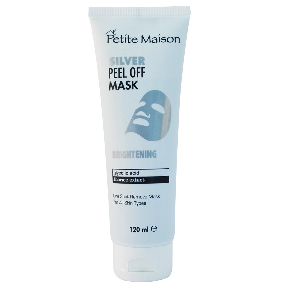 Відбілююча маска-плівка для обличчя Silver peel off mask Unice Petite Maison, 120 мл від компанії Інжир - фото 1