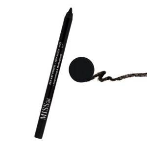 Водостійкий олівець для очей MISS2M Насичений чорний, 1,8 г