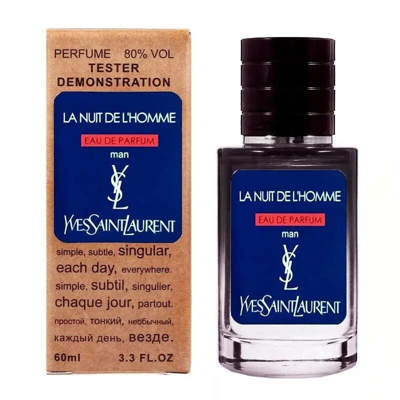 Yves Saint Laurent La Nuit de L'Homme Eau de Parfum TESTER LUX чоловічий 60 мл від компанії Інжир - фото 1