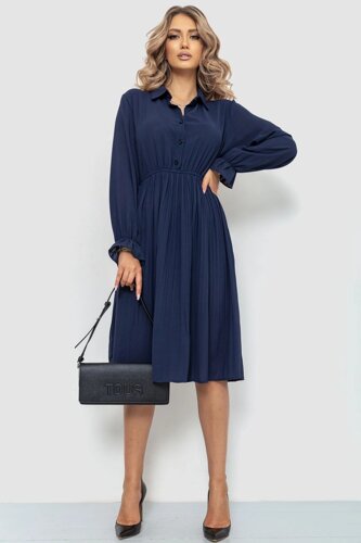 Ошатне плаття, колір темно-синій, 204R602