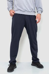 Спорт штани чоловічі двонитка, колір темно-синій, 241R1623