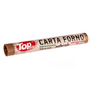 Пергамент для випікання силіконізований Toppack коричневий Carta Forno 29 см 10 м