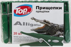 Прищіпки Aligator Toppack однотонні 20 шт.