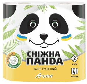 Туалетний папір Снігова панда Aroma 4 шт.