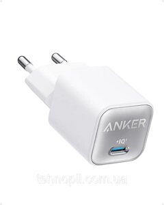 Anker 511 Charger (Nano 3, 30W) A2147 Зарядний пристрій для iPhone iPad Samsung Galaxy