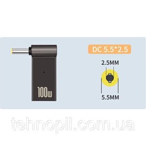 Переходник для зарядки ноутбука USB-C to DC (USB type-C to DC) PD 100W 5.5*2.5 mm