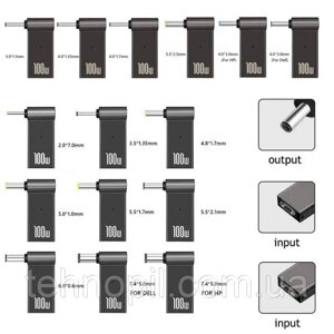 Переходник для зарядки ноутбука USB-C to DC (USB type-C to DC) PD 100W 2.5*0.7 mm