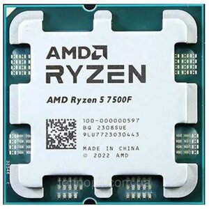 Процесор AMD ryzen 5 7500F (100-000000597) 3.7(5.0) ghz 32MB sam5 AM5 tray