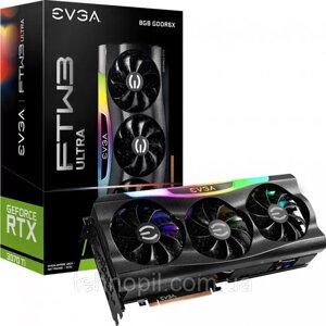 Відеокарта EVGA geforce RTX 3070 ti FTW3 ULTRA gaming (08G-P5-3797-KL) 8GB GDDR6x