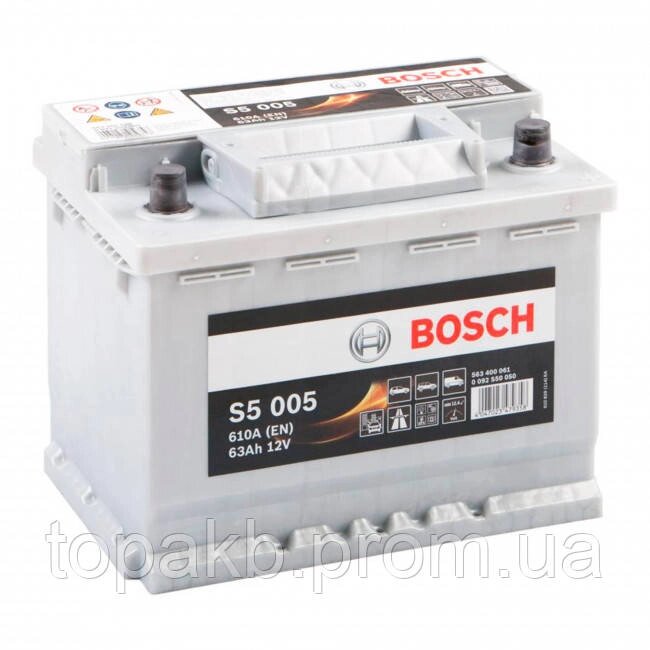 Аккумулятор Bosch 63Ah 610A S5 005 від компанії ФОП Філіп'єв - фото 1