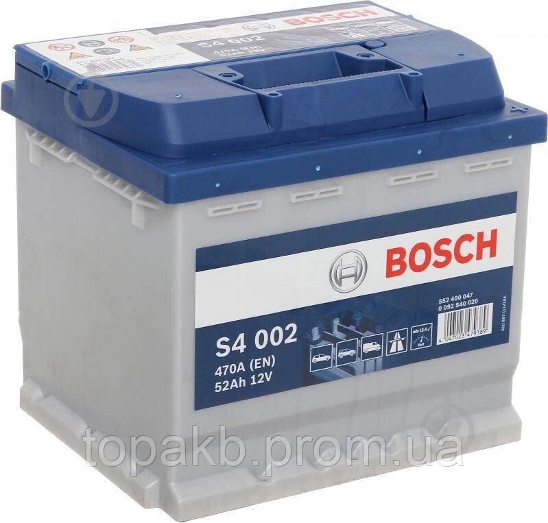 Акумулятор Bosch 52 Ah 470 A S4 002 від компанії ФОП Філіп'єв - фото 1