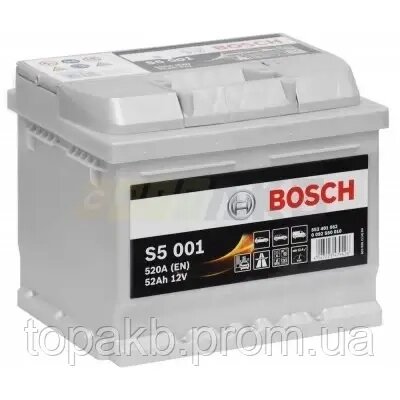 Акумулятор Bosch  52Ah 520A S5 001 від компанії ФОП Філіп'єв - фото 1