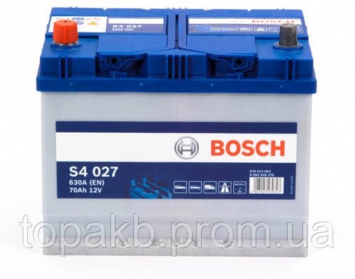 Акумулятор Bosch S4  70Ah 630A  027 від компанії ФОП Філіп'єв - фото 1