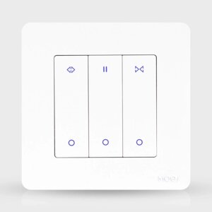 Білий Zigbee контролер для електрокарніза Moes (Tuya smart)