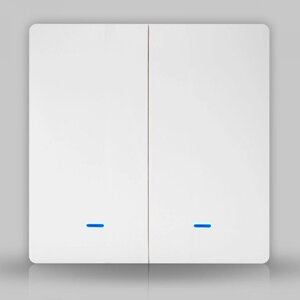 Wi-Fi вимикач білий Tuya (2 клавіші)