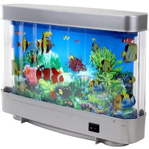 Штучний акваріум-нічник Seabed з рухомими рибками та підсвіткою