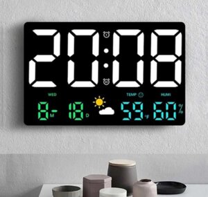 Електронний годинник Jclock GH8012 Термометр, гігрометр + пульт ДК