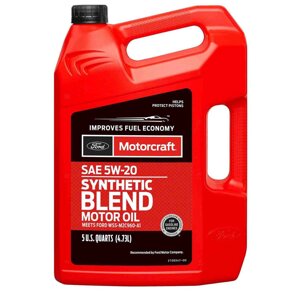 4.73л Масло Motorcraft Synthetic Blend 5W-20 Ford/Lincoln (XO5W205Q3SP)