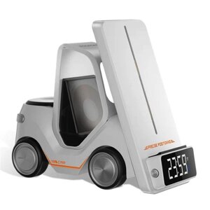 Бездротовий зарядний пристрій ESSAGER (color box) Forklift desktop wireless charger 15w White