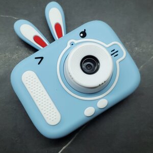 Дитячий фотоапарат із селфі камерою та відеозніманням X900 Rabbit blue Синій
