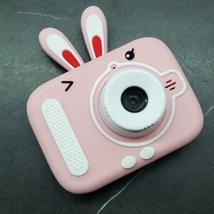 Дитячий фотоапарат із селфі камерою та відеозніманням X900 Rabbit pink Рожевий