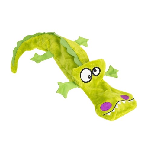 Іграшка для собак Крокодил з 4 пискавками GiGwi Plush, плюш, 38 см