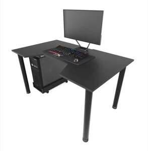 Комп'ютерний Геймерський стіл X14(140 см) ЛДСП чорний чорно-синій